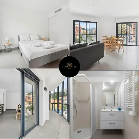 Le Cap Riviera - Centre- Parking Prive - Clim Mentona